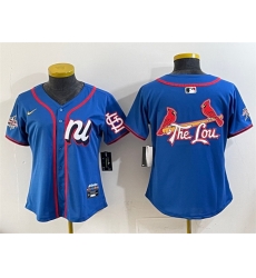 Youth National League St Louis Cardinals Team Big Logo Blue 2025 All Star Edition Limited Stitched Baseball Jersey Youth National League St Louis Cardinals Team Big Logo Blue 2025 All Star Edition Limited Stitched Baseball Jersey