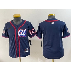 Women American League Kansas City Royals Blank Navy 2025 All Star Edition Limited Stitched Baseball Jersey 