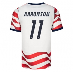 USA 2026 FIFA World Cup Soccer White Jersey Set ( Have Shorts ) Brenden Aaronson #11