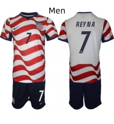 USA FIFA World Cup 2026 Soccer Red Home Jersey Giovanni Reyna #7 USA FIFA World Cup 2026 Soccer Red Home Jersey Giovanni Reyna #7
