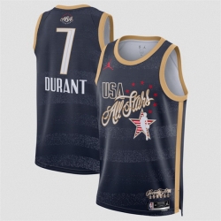 Men 2026 All Star  7 Kevin Durant Navy Stitched Basketball Jersey